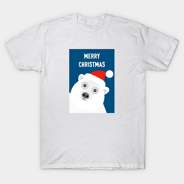 Christmas Polar Bear T-Shirt by AdamRegester